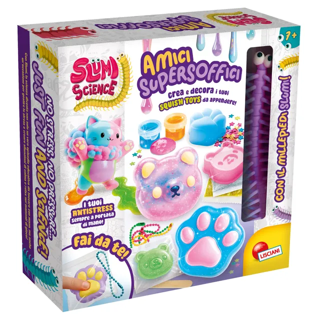 lisciani-slumi-science-amici-supersoffici-kit-cr-atif-anti-stress-lastique image 1