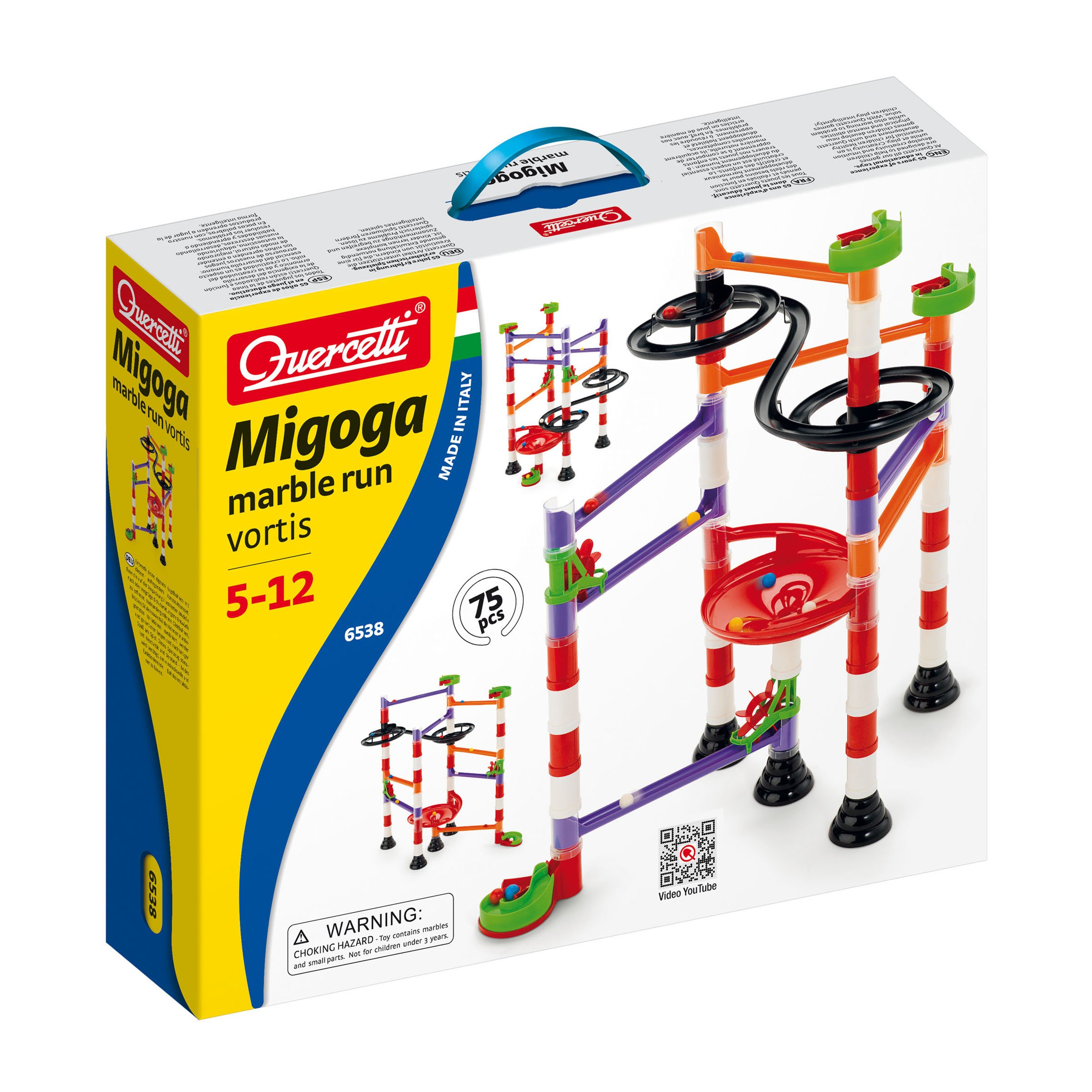 quercetti-migoga-marble-run-vortis-circuit-billes-avec-ascenseur-75-pi-ces image 2