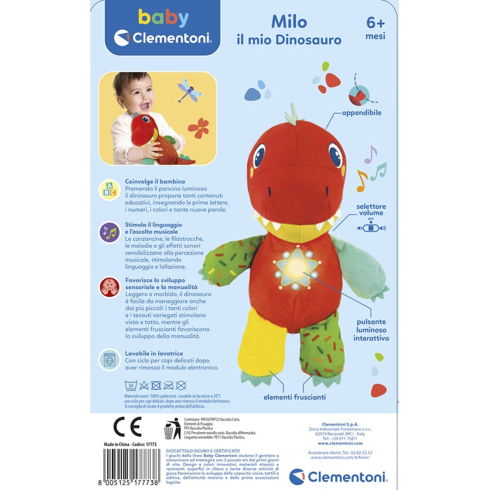 baby-clementoni-milo-mon-dinosaure-peluche-musicale-b-b image 5
