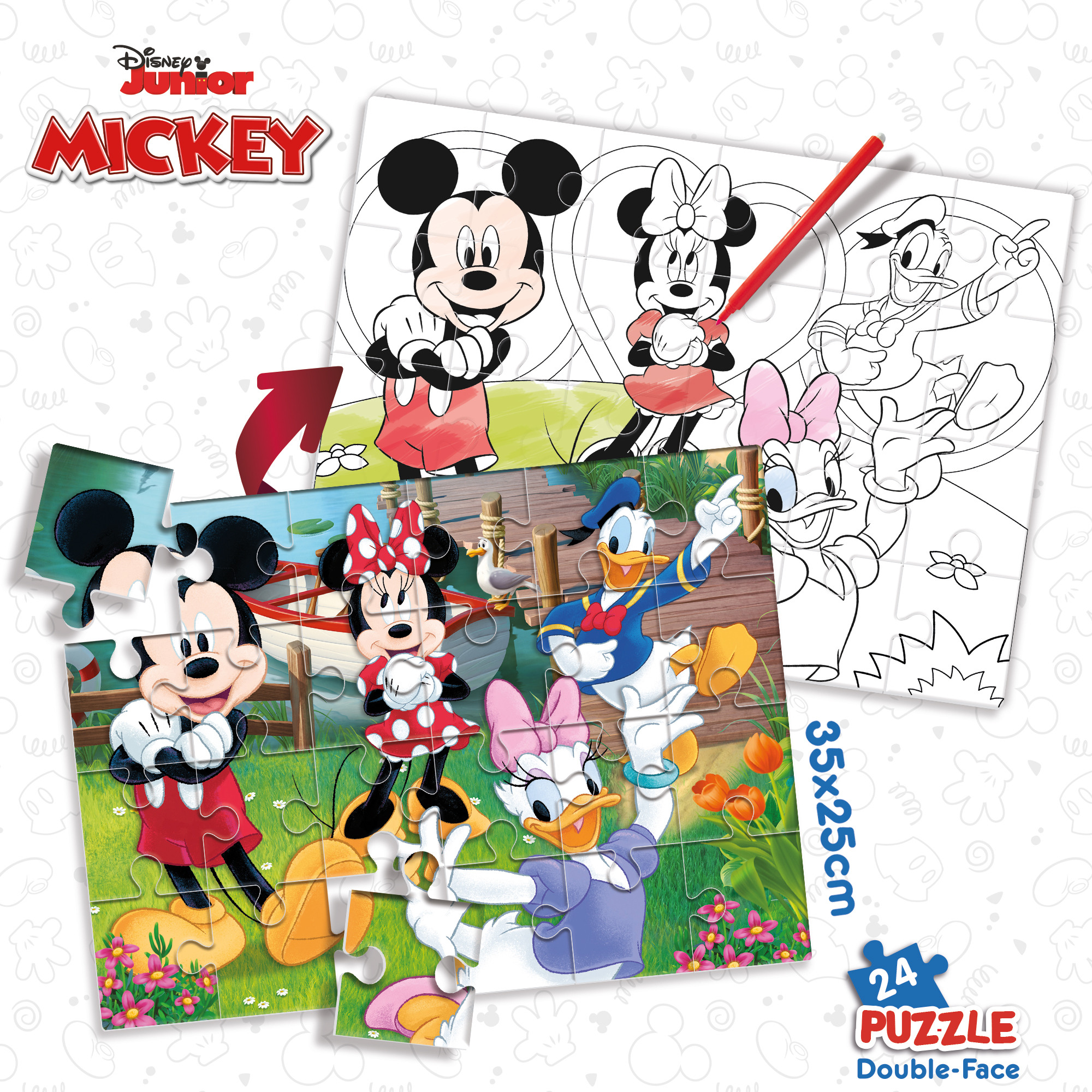 lisciani-disney-puzzle-double-face-m-plus-24-mickey image 4