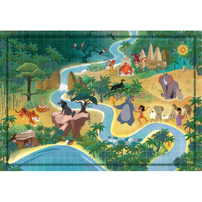 clementoni-story-maps-disney-le-livre-de-la-jungle-puzzle-1000-pi-ces-2 image 2