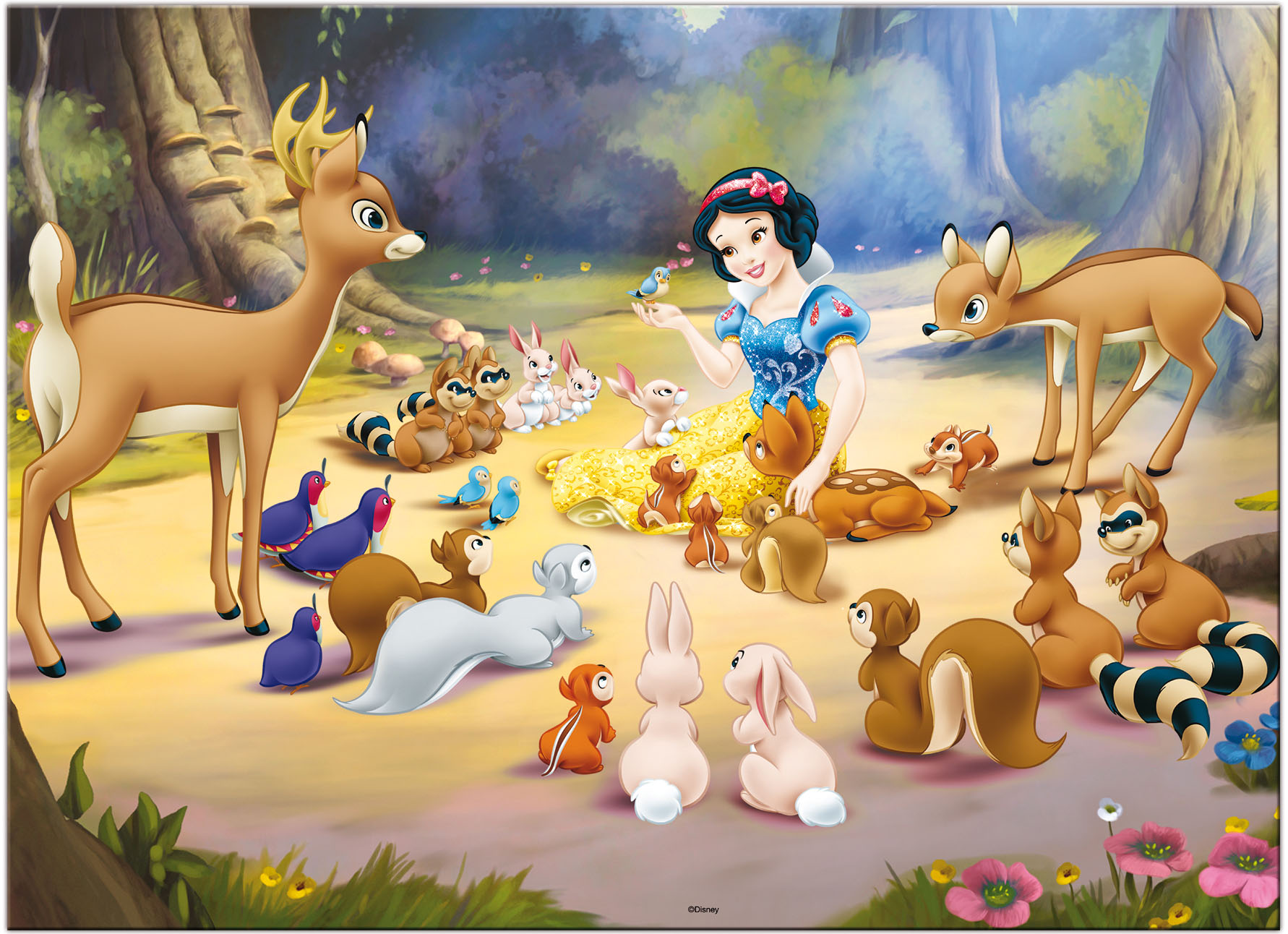 lisciani-disney-puzzle-double-face-maxi-floor-60-blanche-neige image 2