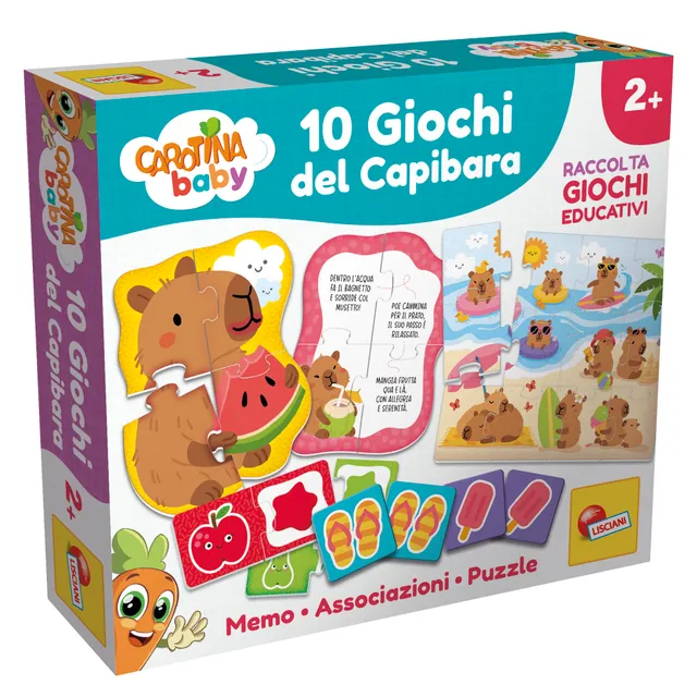 lisciani-carotina-baby-10-jeux-du-capybara-d-s-2-ans image 1