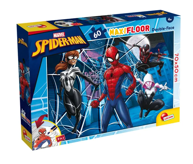 lisciani-marvel-puzzle-double-face-maxi-floor-60-spider-man image 1