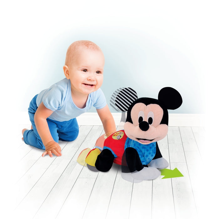 clementoni-disney-baby-baby-mickey-gattona-con-me-peluche-interactive-qui-rampe image 2