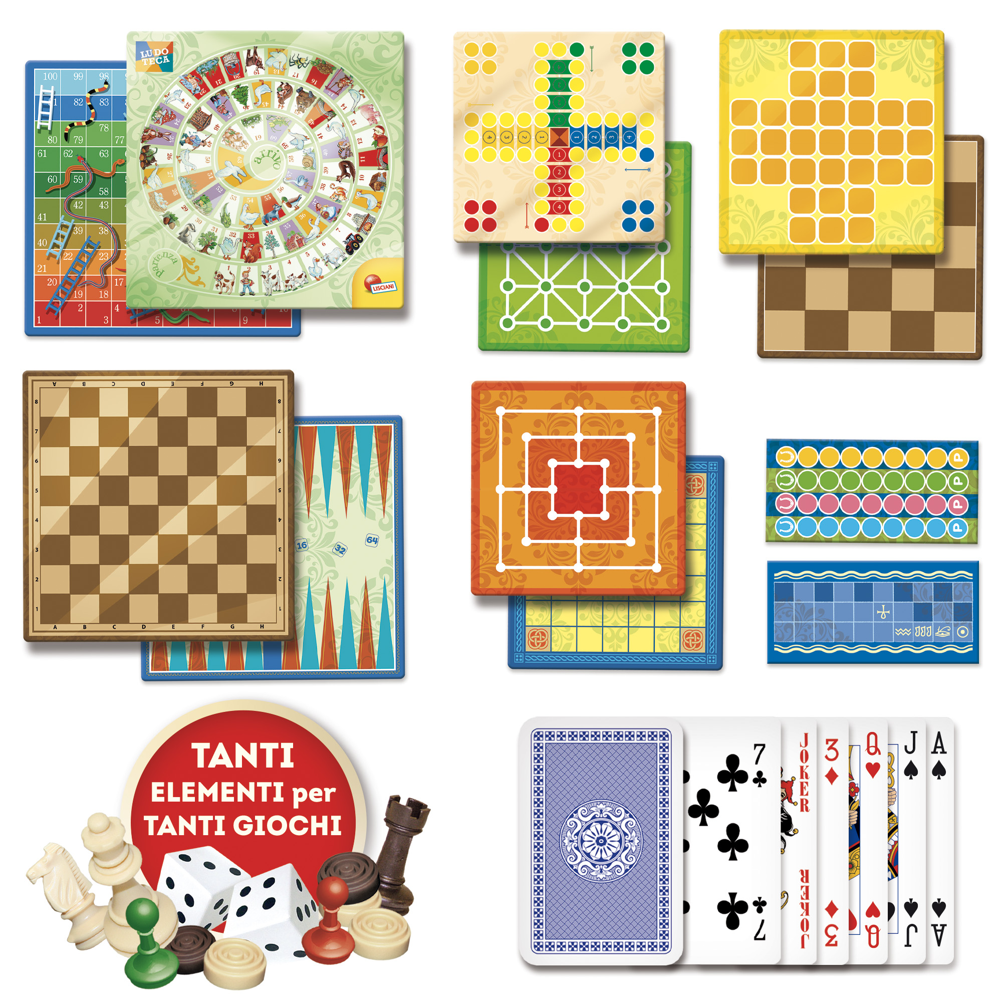 lisciani-ludoteca-giochi-riuniti-plus-de-100-coffret-de-jeux-de-soci-t-classique image 2