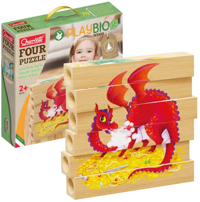 quercetti-80710-four-puzzle-play-bio-animaux-fantastiques image 1