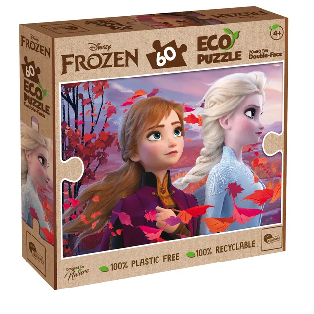 lisciani-disney-eco-puzzle-double-face-frozen-60-pi-ces image 1