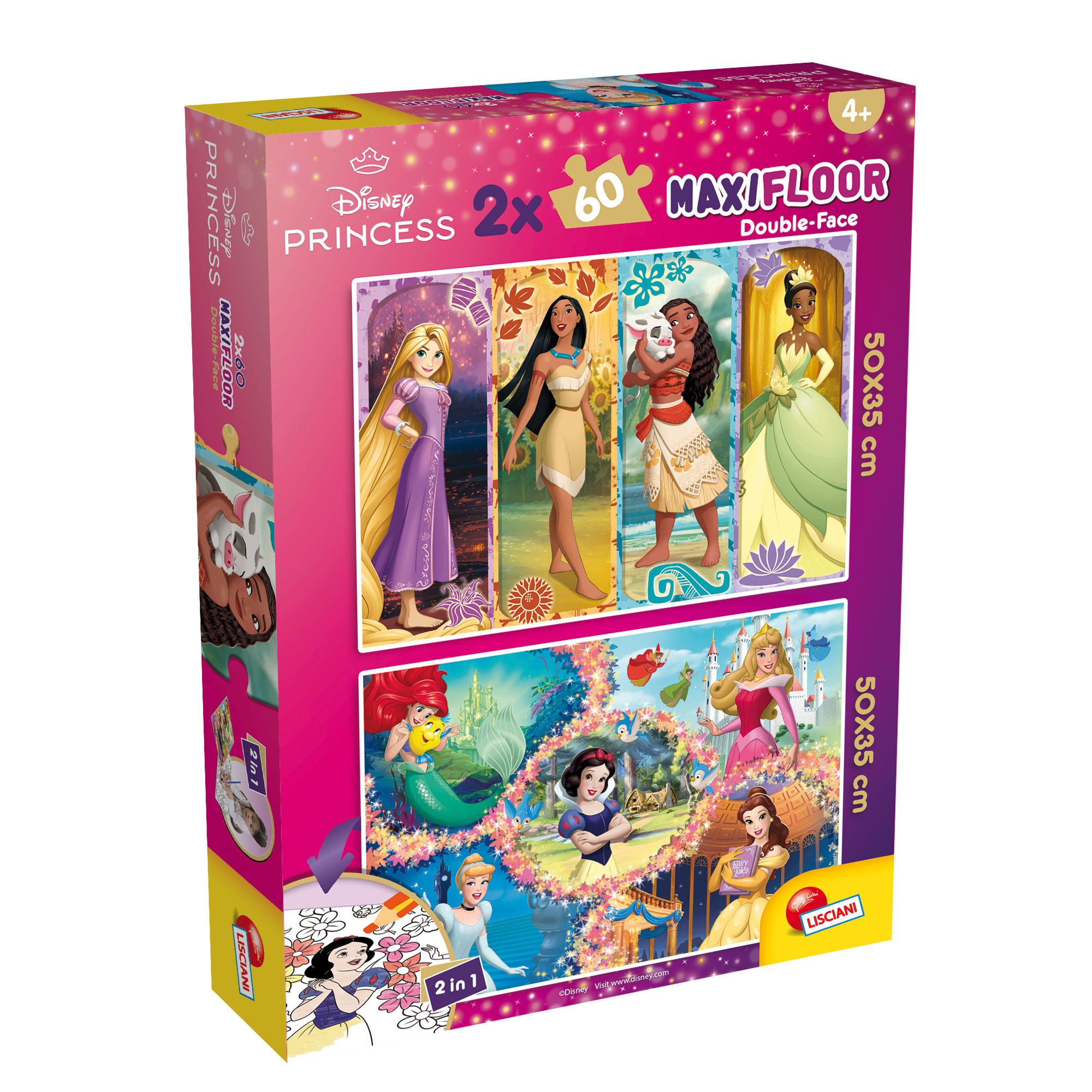 lisciani-disney-puzzle-df-maxifloor-2-x-60-princess-puzzle-g-ant-princesses image 1