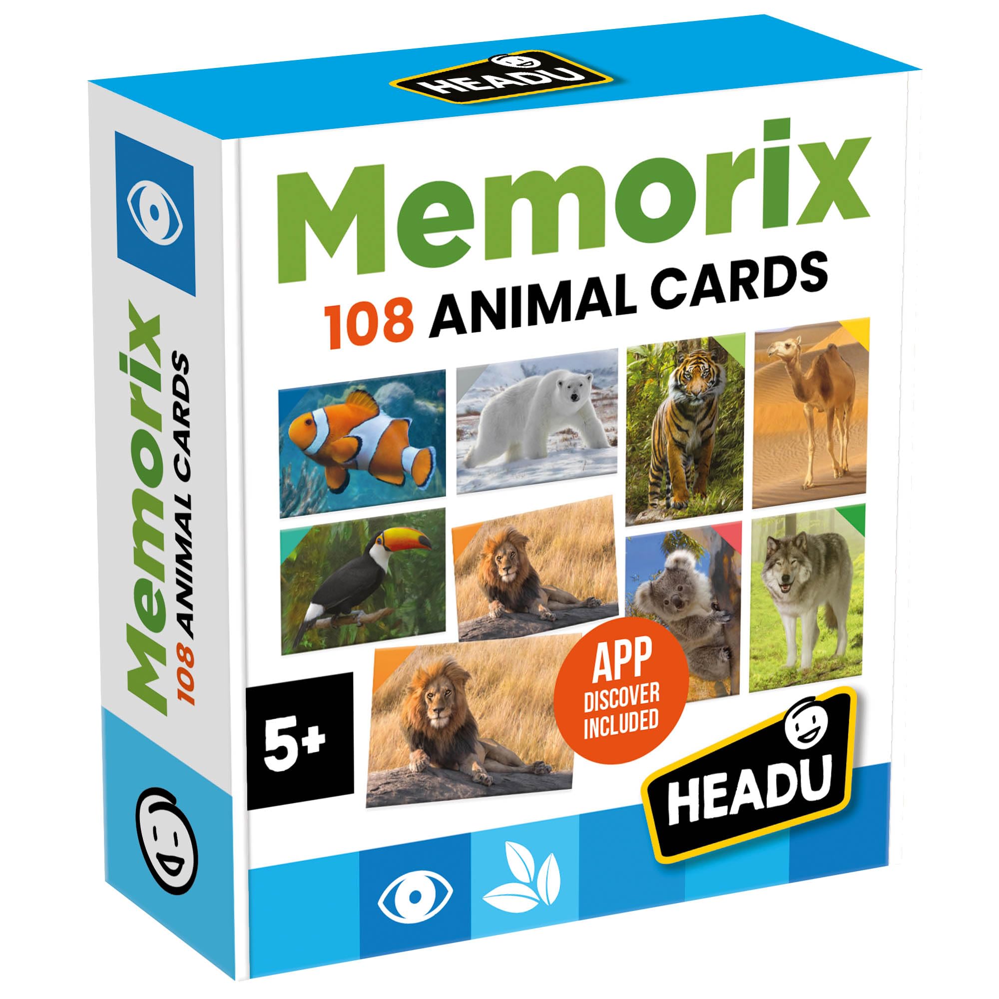 headu-memorix-108-animal-cards-jeu-de-m-moire-animaux image 1