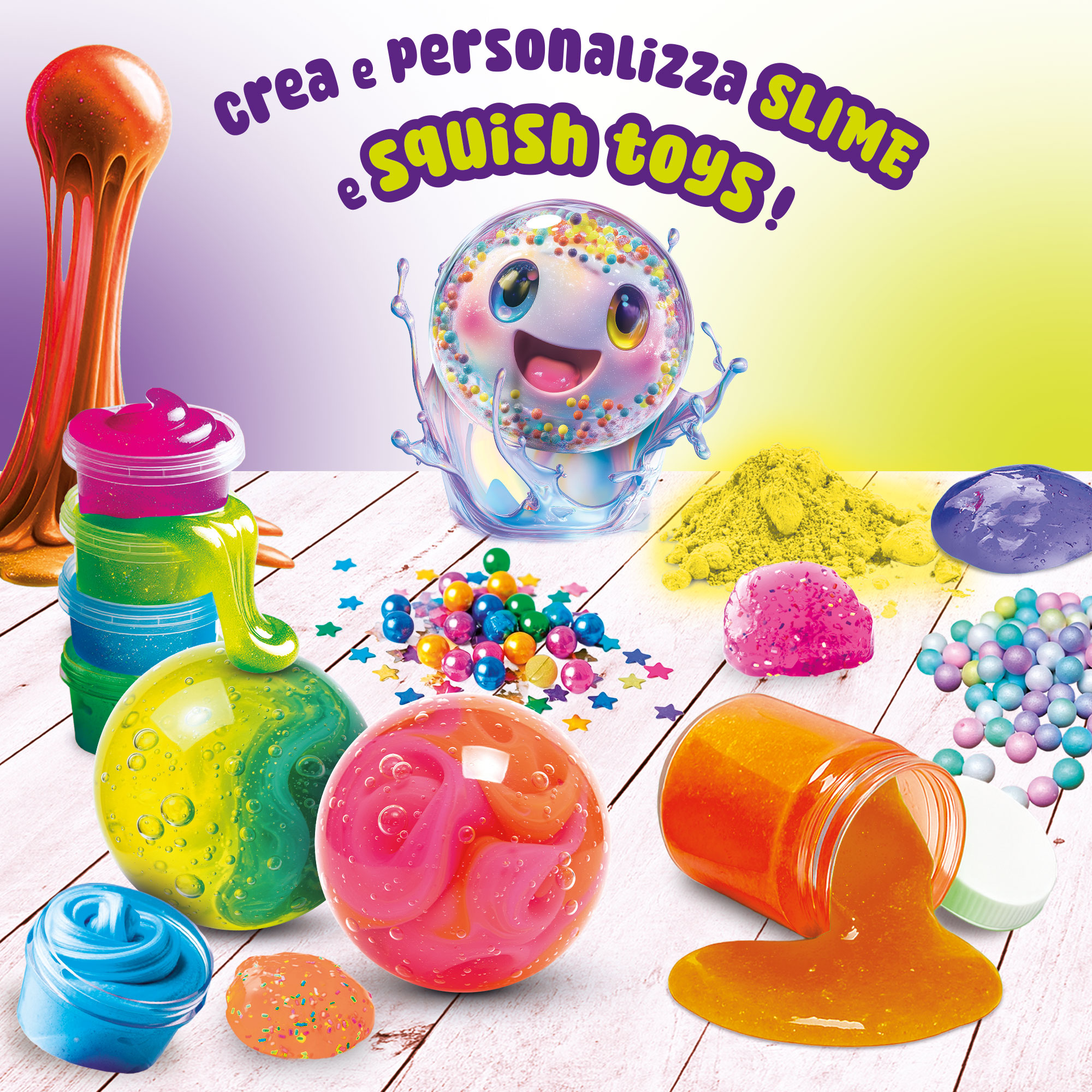 lisciani-slumi-squish-balls-kit-cr-atif-balles-sensorielles image 2