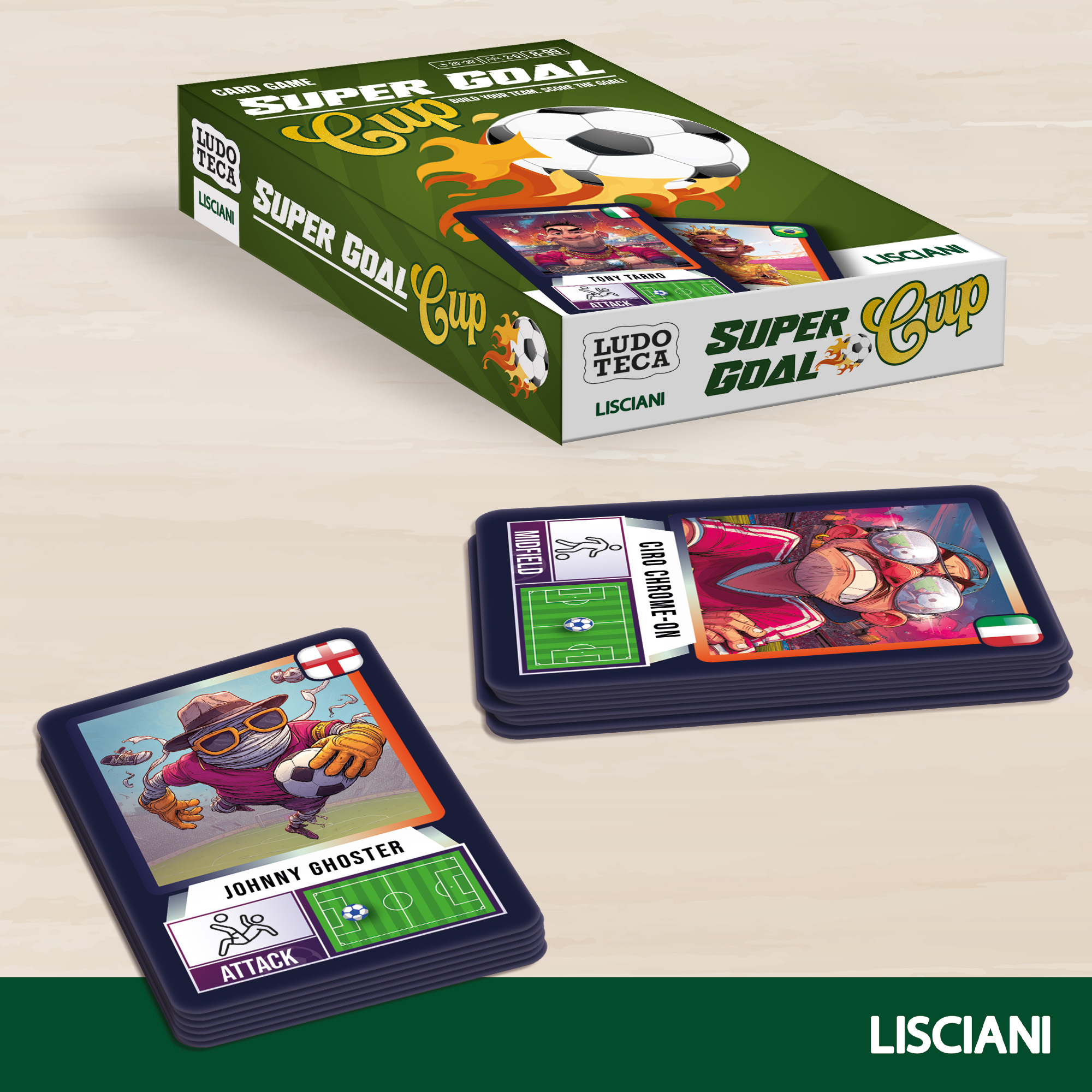 lisciani-ludoteca-super-goal-cup-jeu-de-cartes-football image 3