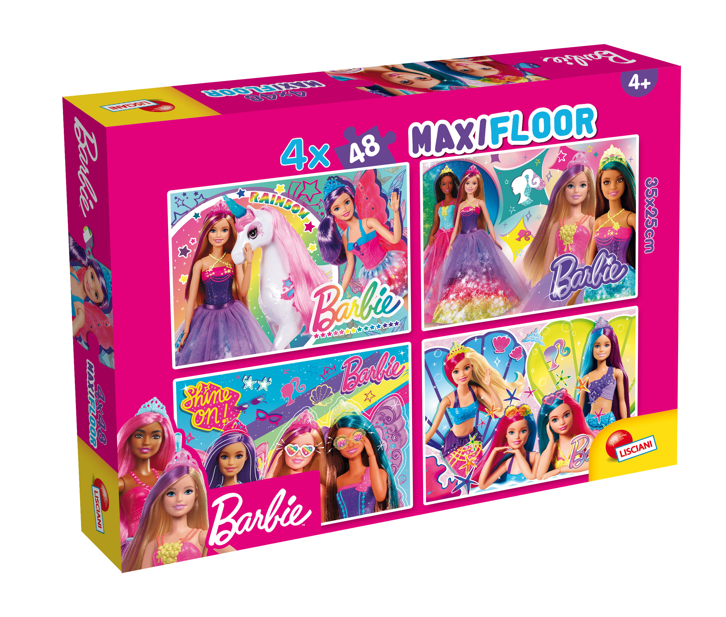 lisciani-barbie-puzzle-maxifloor-4-x-48-pi-ces image 1