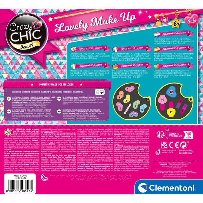 clementoni-crazy-chic-lovely-make-up-unicorno-trousse-maquillage-enfant image 5