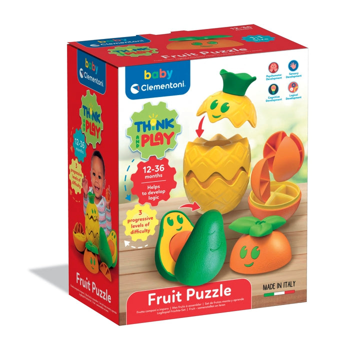 baby-clementoni-think-play-puzzle-fruits-3-pi-ces-1-3-ans image 2
