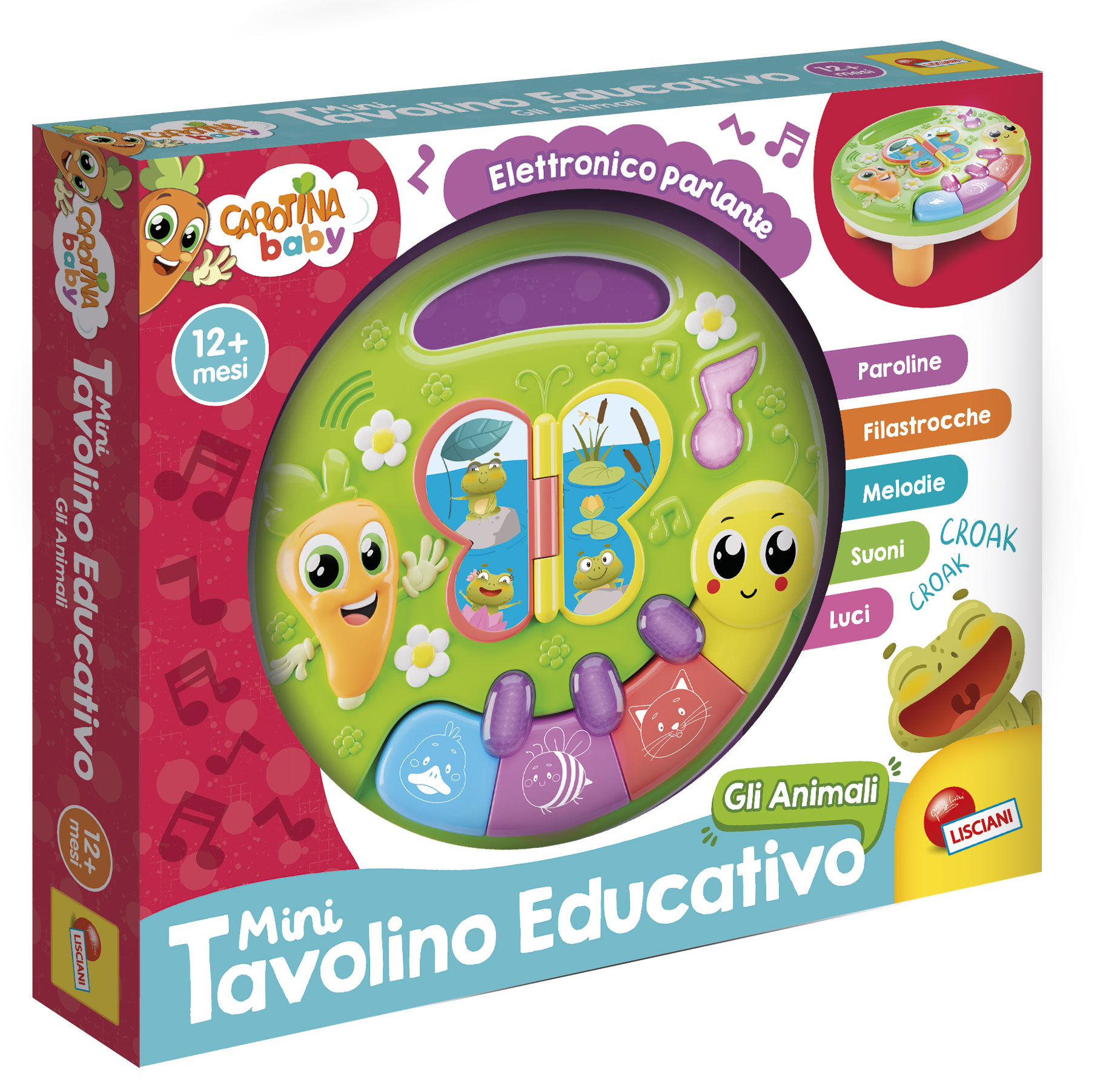 lisciani-carotina-mini-tavolino-educativo-animali-table-d-activit-s-sonore image 2
