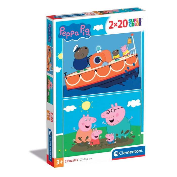 clementoni-peppa-pig-coffret-2-puzzles-20-pi-ces image 1