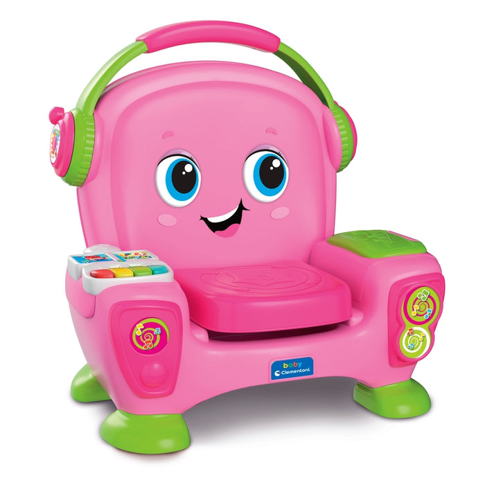clementoni-baby-fauteuil-canta-suona-e-balla-rose-centre-d-activit-s-musical image 1