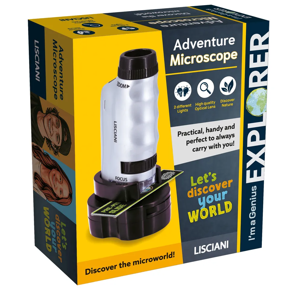lisciani-i-m-a-genius-microscope-aventure-explorateur-portable image 1