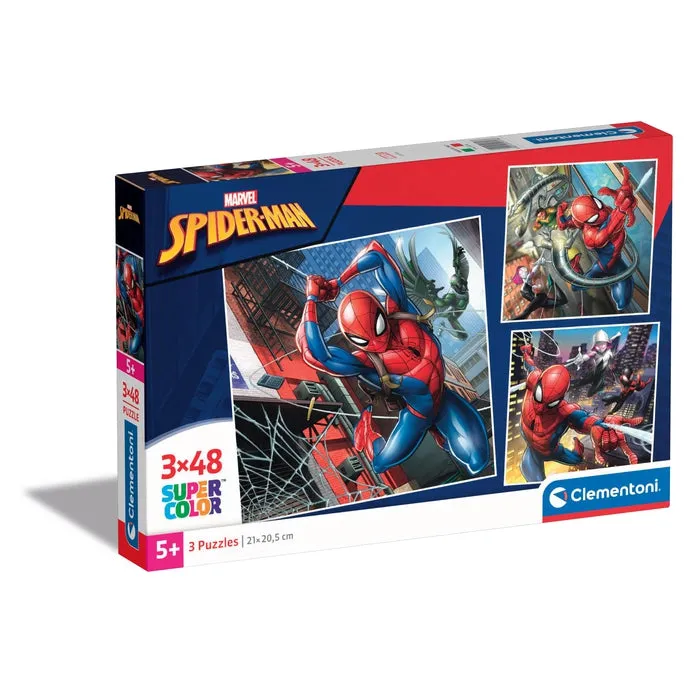 clementoni-puzzle-spider-man-3x48-pi-ces-puzzle-enfant-4-6-ans image 1