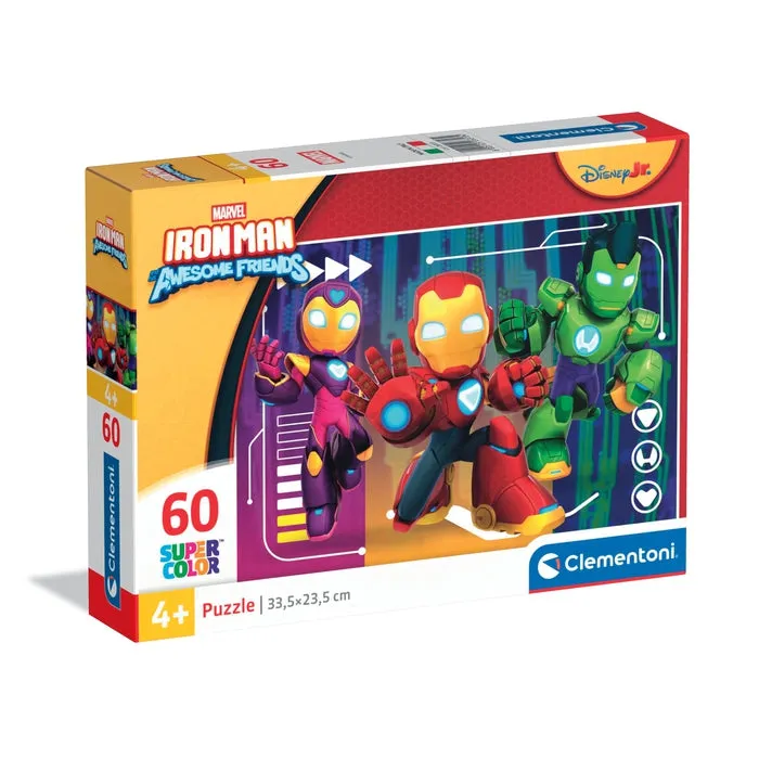 clementoni-iron-man-and-his-awesome-friends-puzzle-60-pi-ces-33-5x23-5-cm image 1