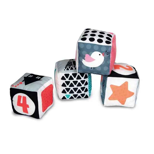 baby-clementoni-cubes-d-veil-noir-et-blanc-soft-activity-blocks image 1
