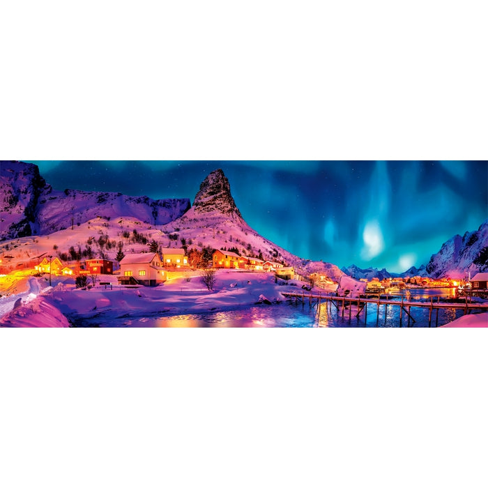 clementoni-colorful-night-over-lofoten-islands-puzzle-1000-pi-ces-panoramique image 2