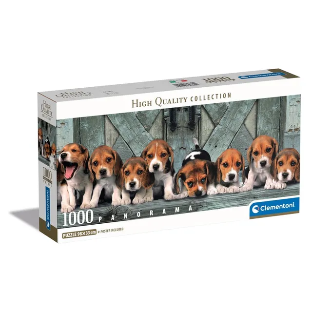 clementoni-beagles-puzzle-1000-pi-ces-98-x-33-cm image 1