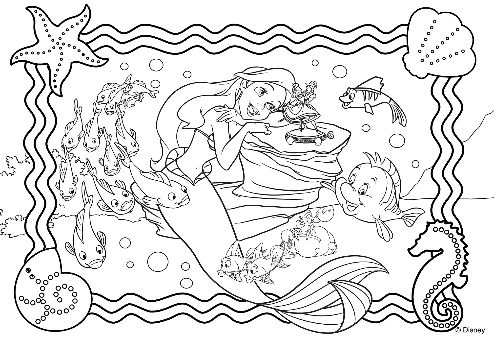 lisciani-disney-puzzle-df-plus-250-ariel-la-petite-sir-ne image 3