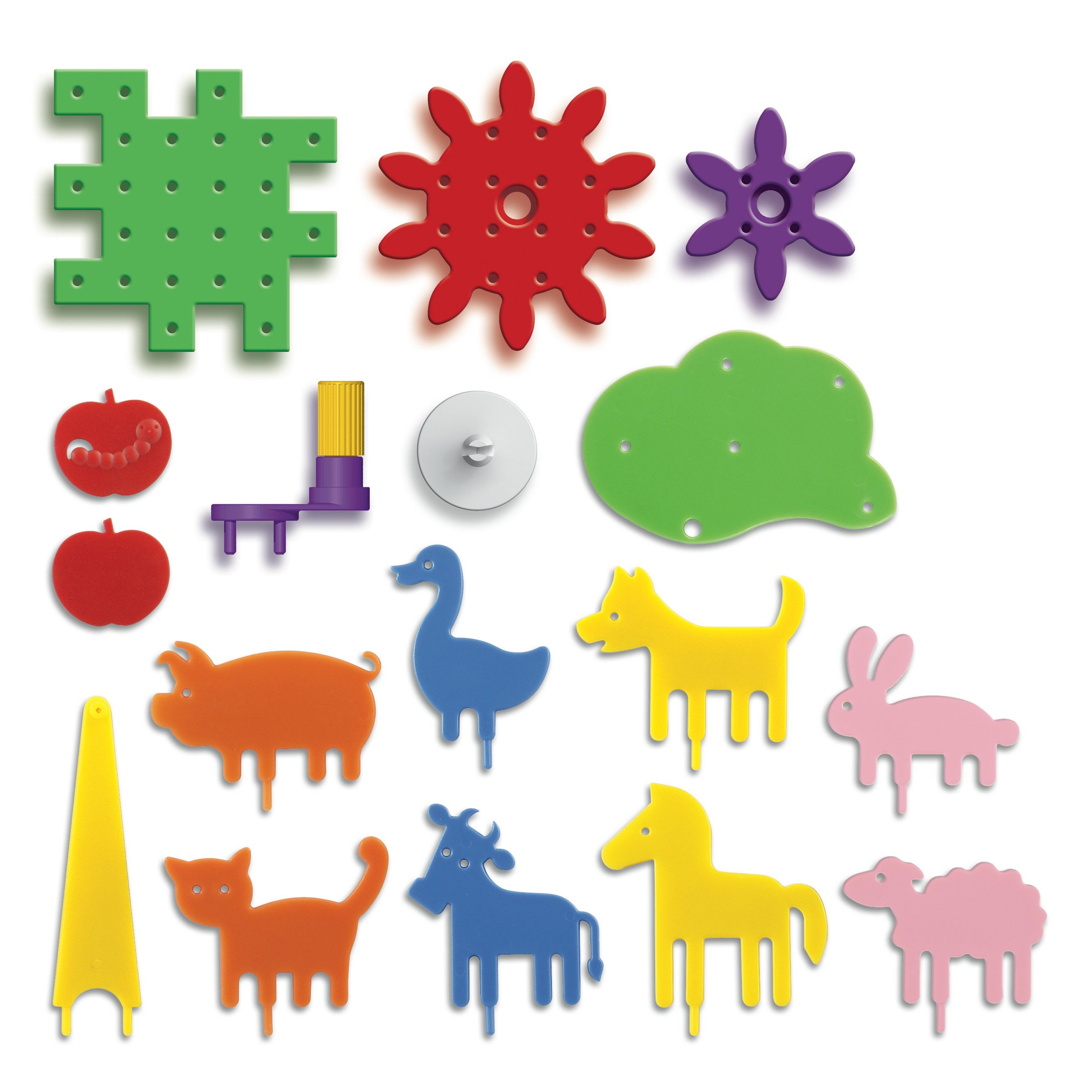 quercetti-georello-ferme-2334-jeu-d-engrenages-animaux image 3
