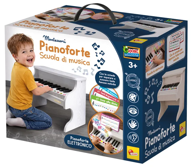 lisciani-montessori-piano-en-bois-cole-de-musique-pour-enfants image 1