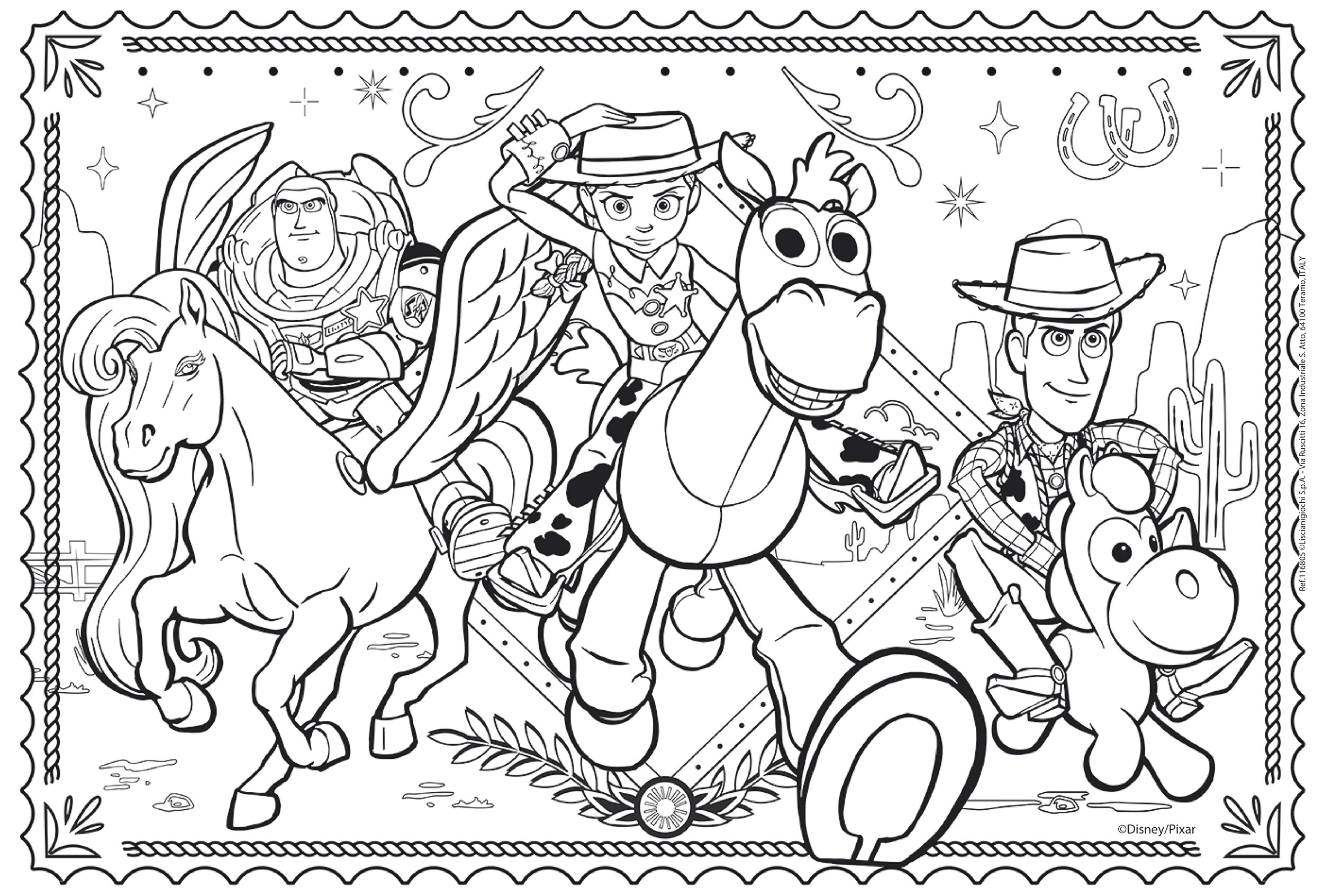 lisciani-disney-puzzle-df-plus-60-toy-story-puzzle-coloriage image 3