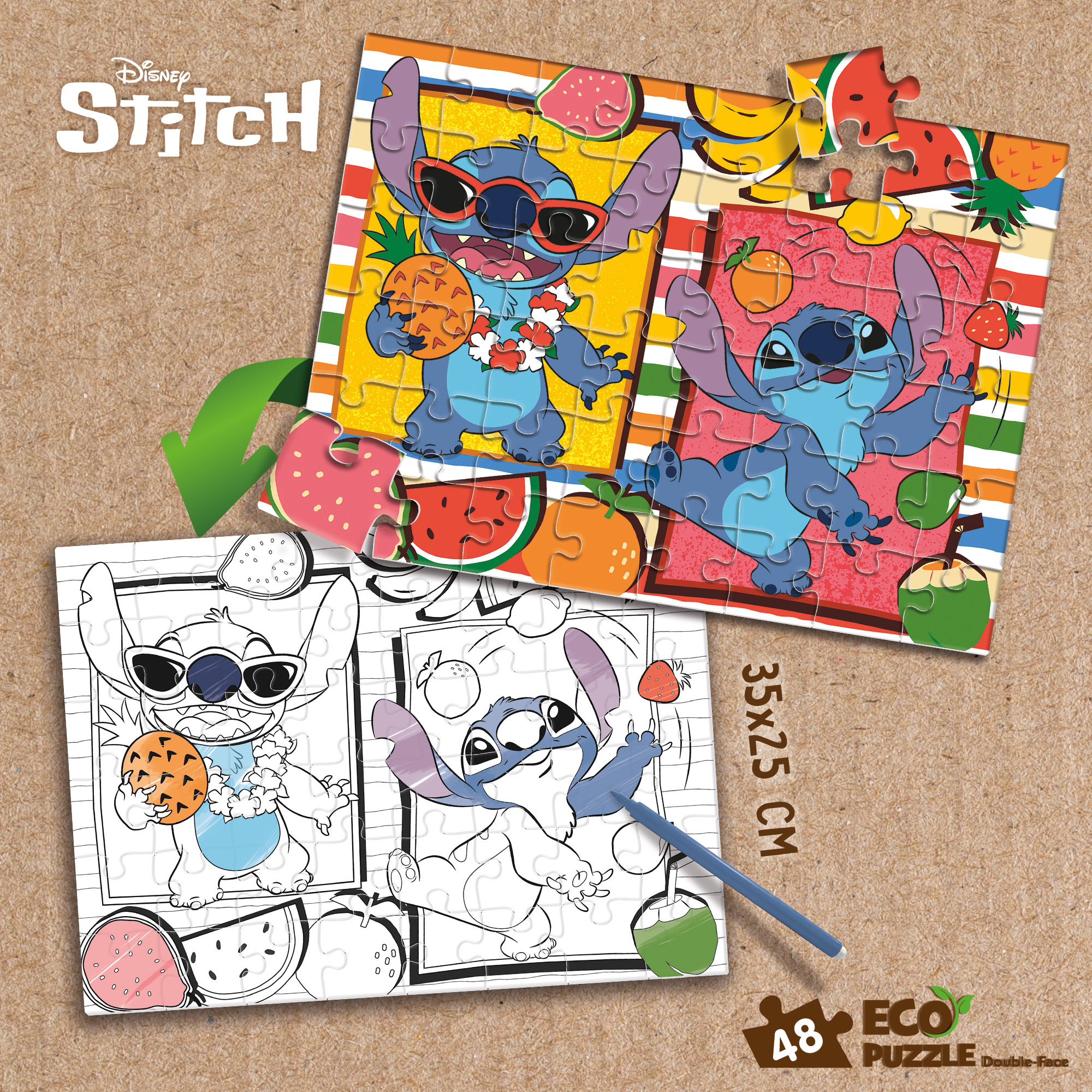 lisciani-disney-eco-puzzle-mini-48-stitch image 4
