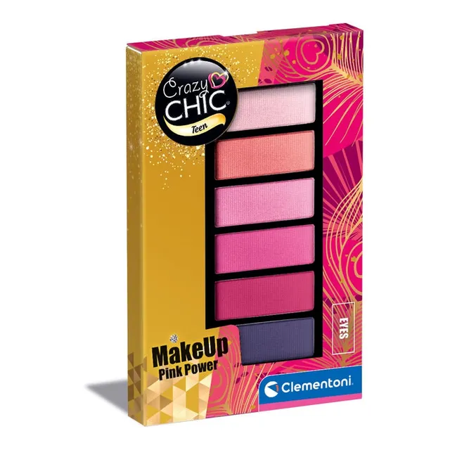 clementoni-crazy-chic-eyeshadow-pink-power-palette-6-fards image 1