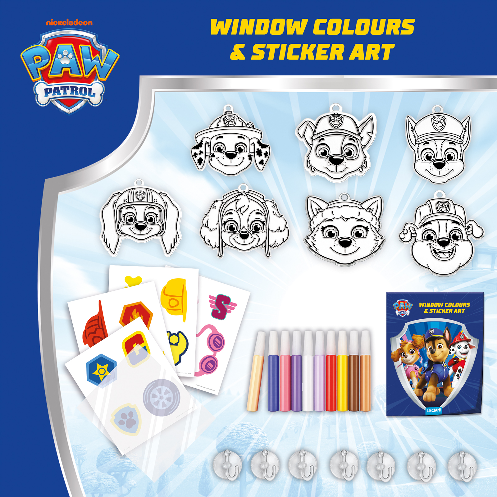 lisciani-paw-patrol-window-colours-sticker-art image 2