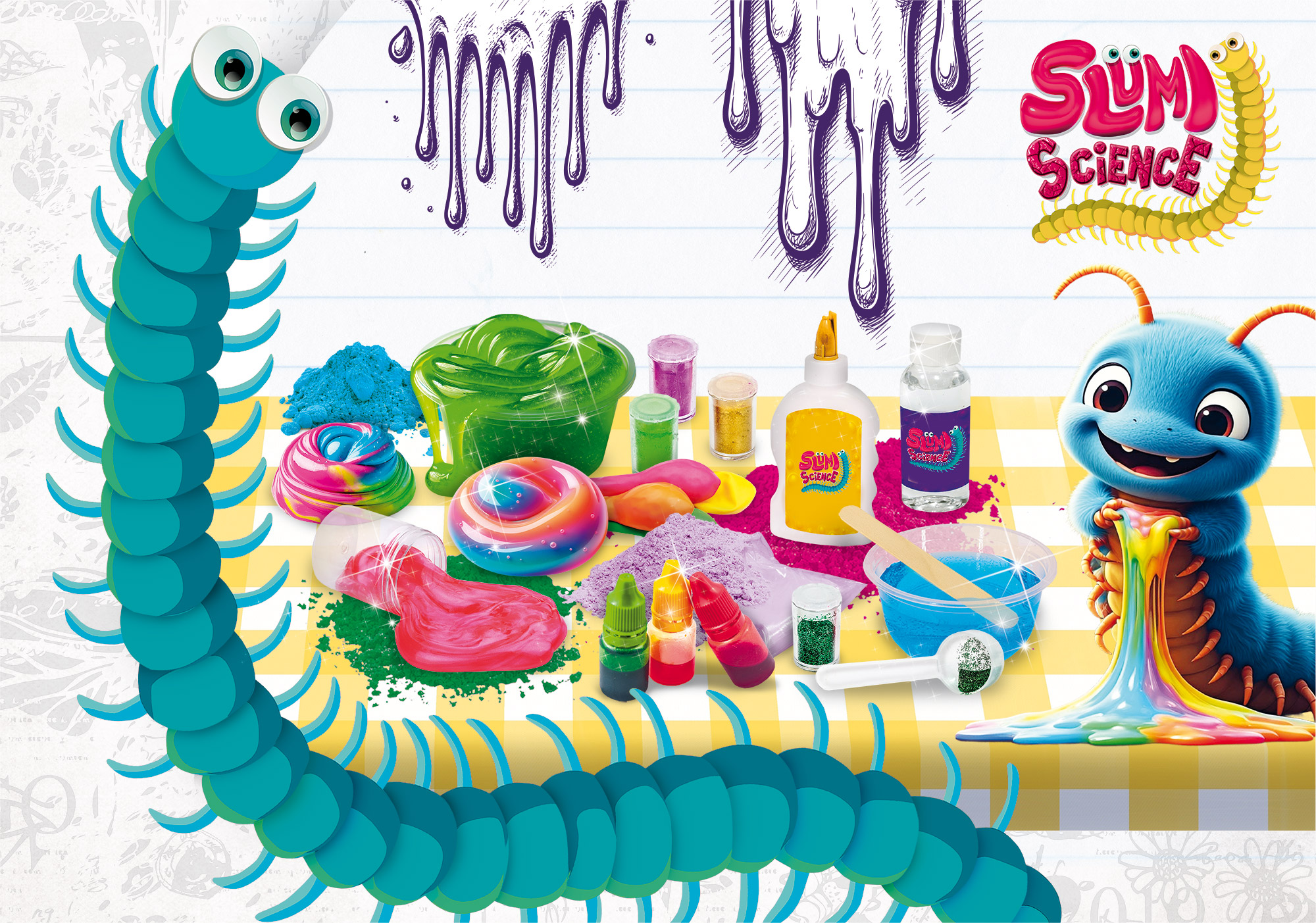 lisciani-slumi-science-100-slime-kit-complet image 2
