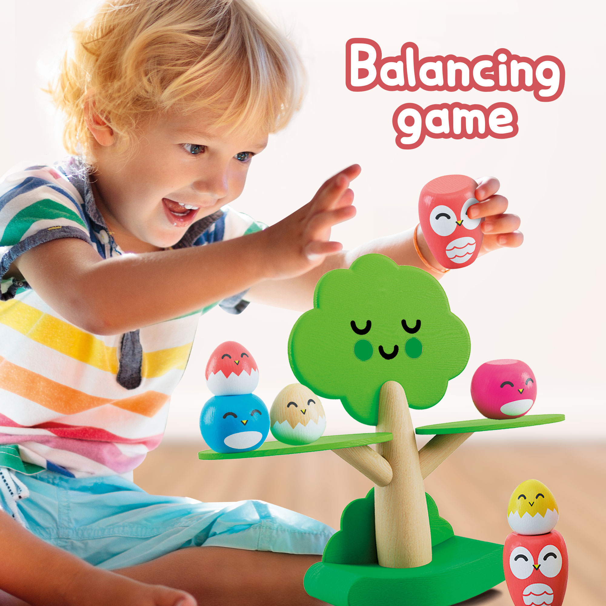 lisciani-montessori-baby-wood-happy-birds-jeu-d-quilibre-en-bois image 4
