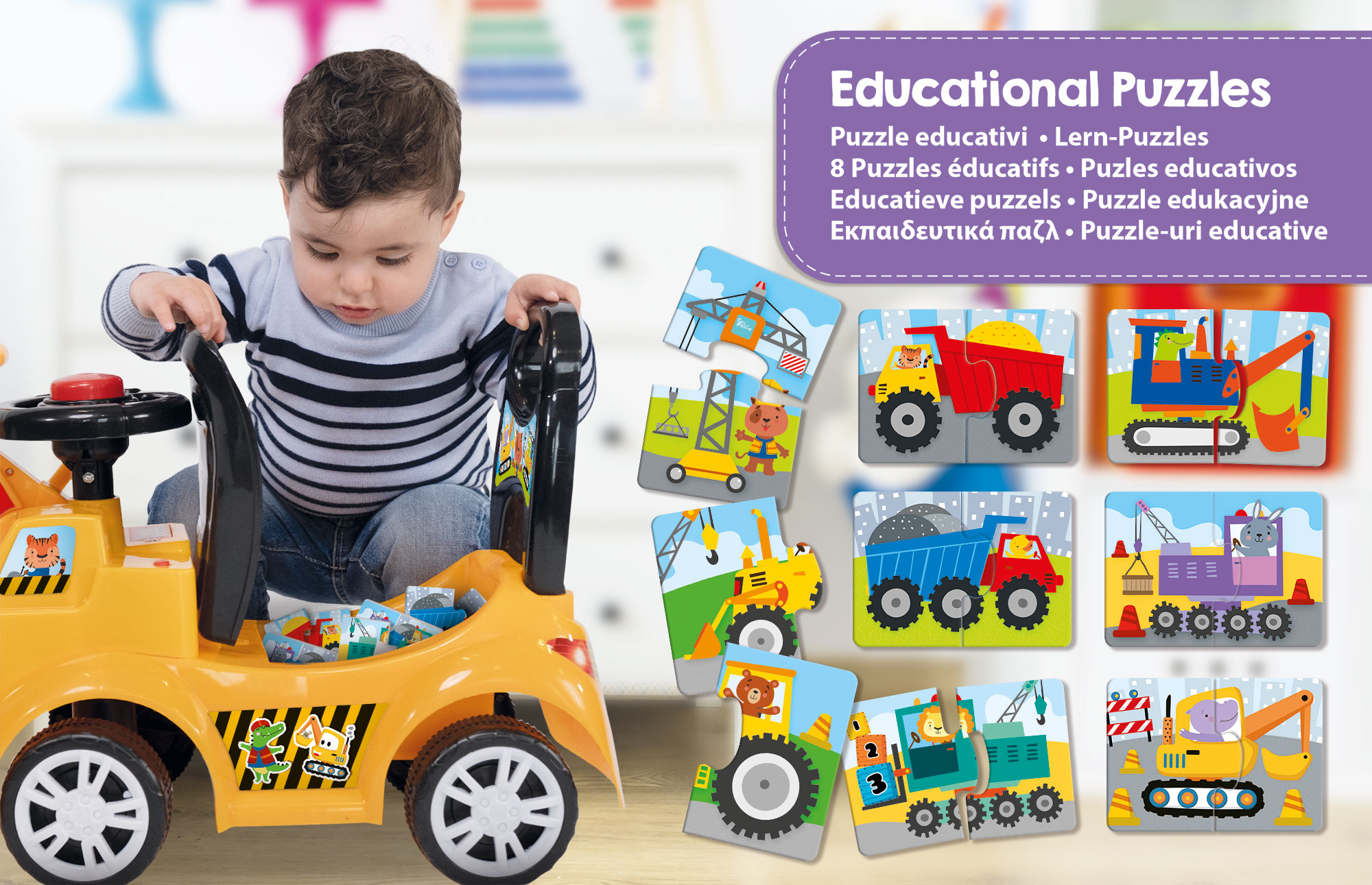 lisciani-carotina-baby-bulldozer-porteur-sonore image 6