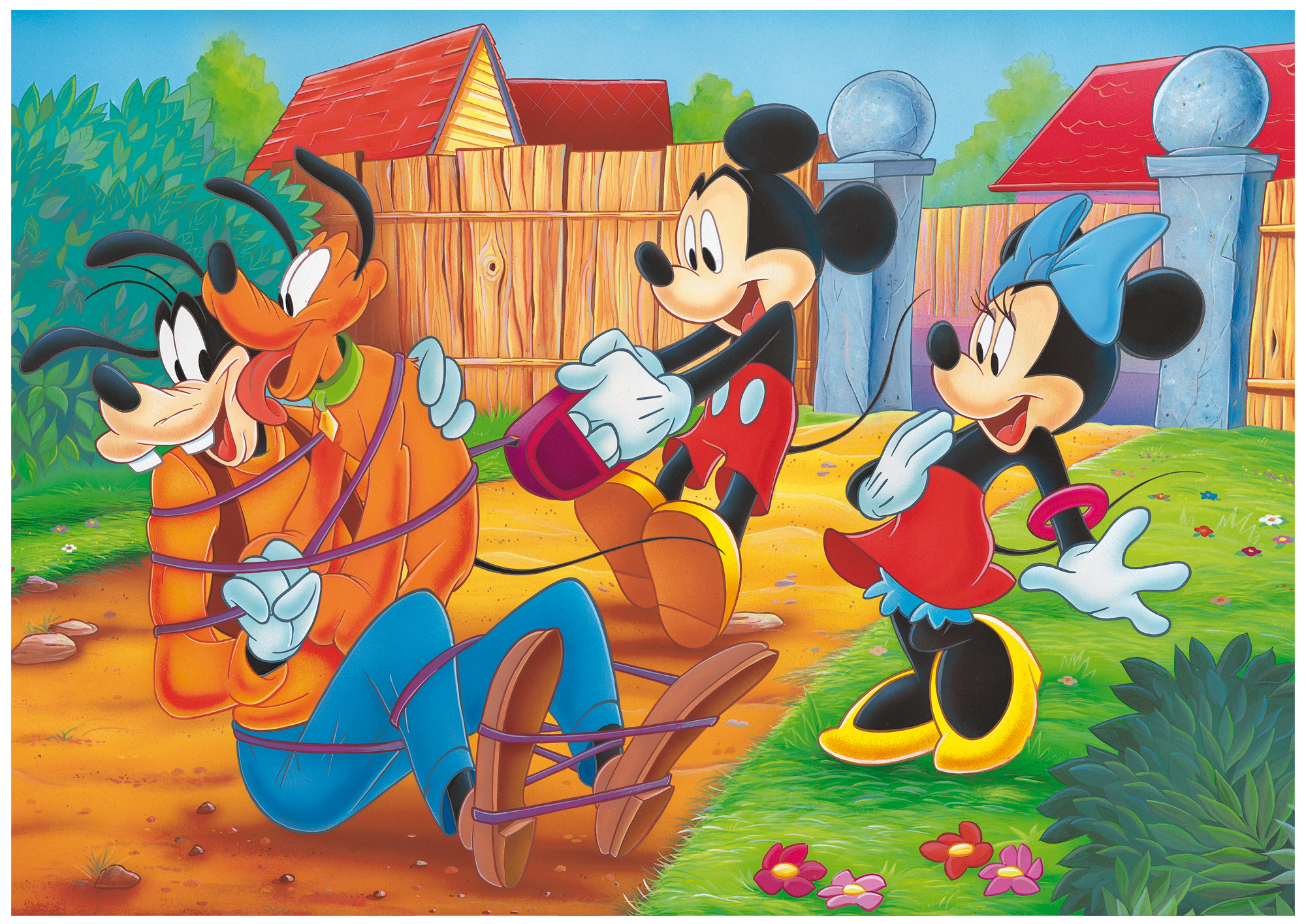 lisciani-disney-puzzle-maxi-floor-double-face-108-mickey-my-friends image 2