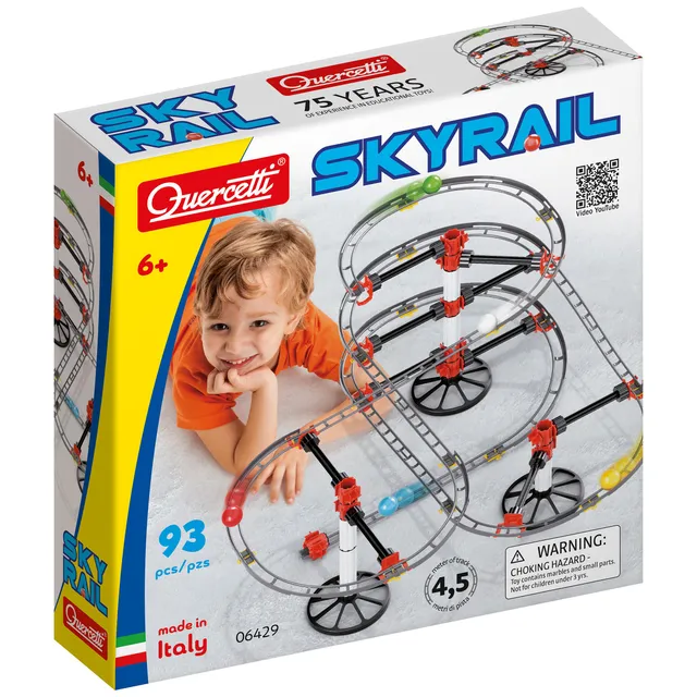 quercetti-skyrail-starter-set-4-5m-circuit-billes-suspendu-96-pi-ces image 1