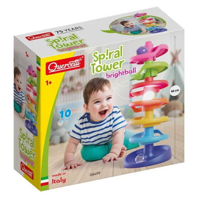 quercetti-6499-spiral-tower-brightball-piste-de-billes-petite-enfance image 1