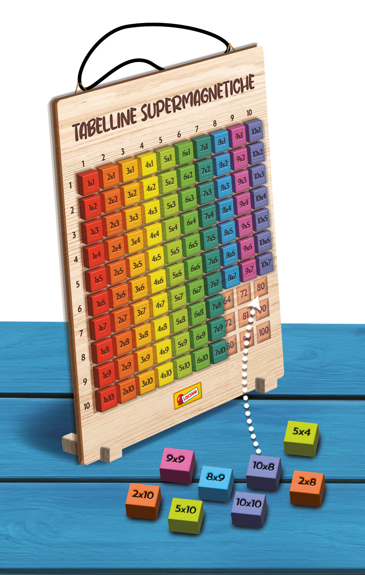 lisciani-i-m-a-genius-tabelline-supermagnetiche-en-bois image 2