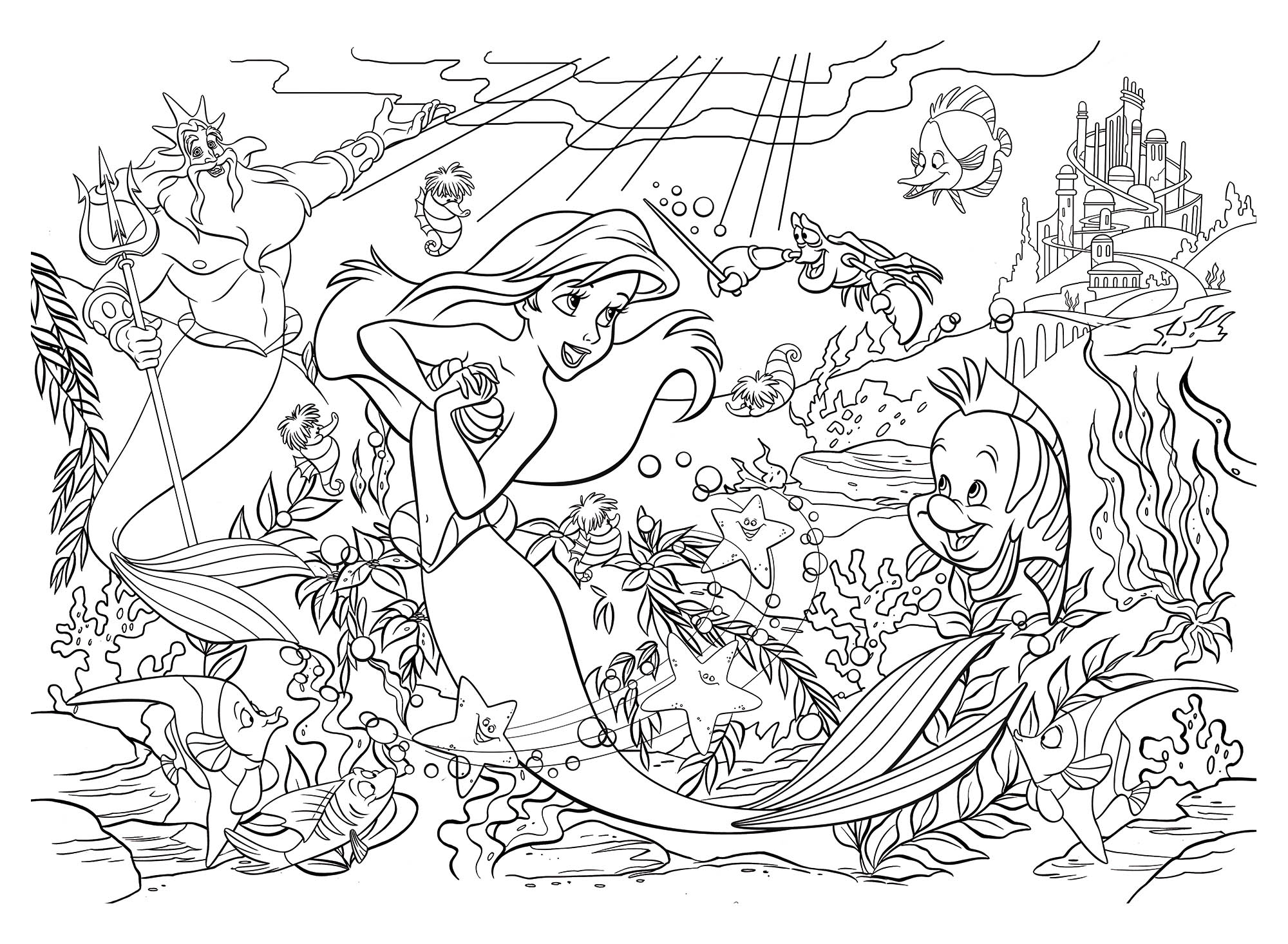 lisciani-disney-puzzle-double-face-maxi-floor-35-la-petite-sir-ne image 3