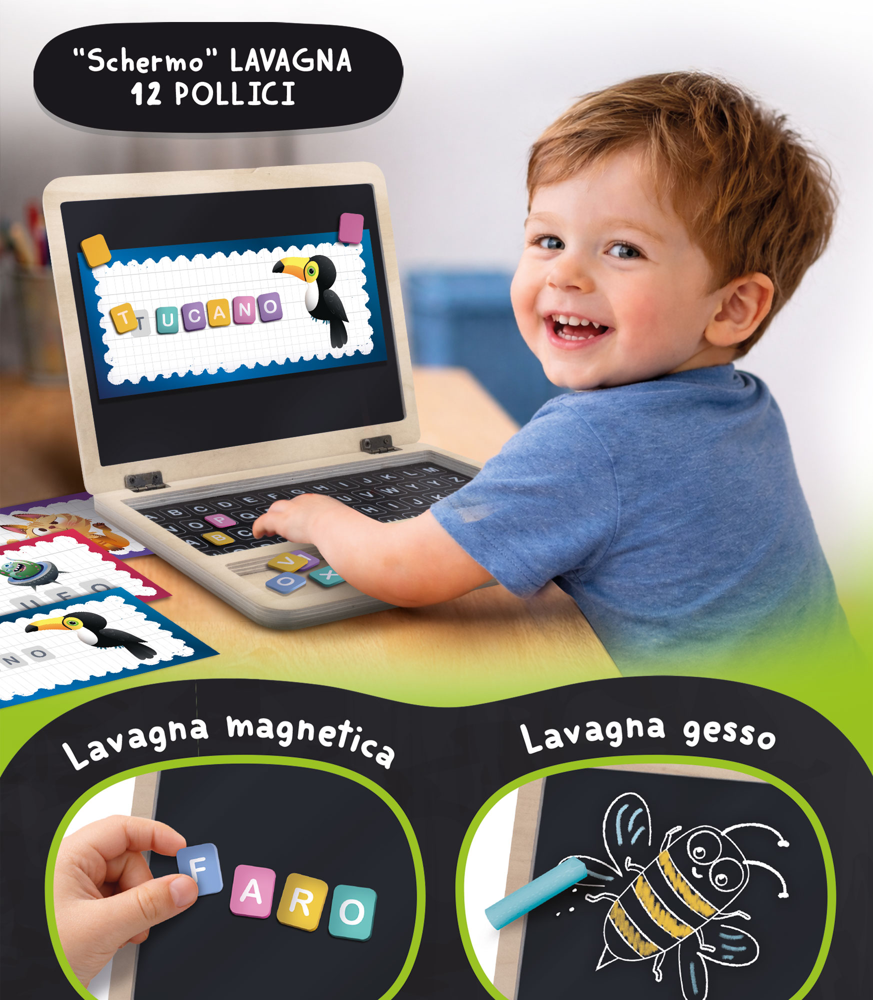 lisciani-carotina-premier-laptop-en-bois-magn-tique image 3