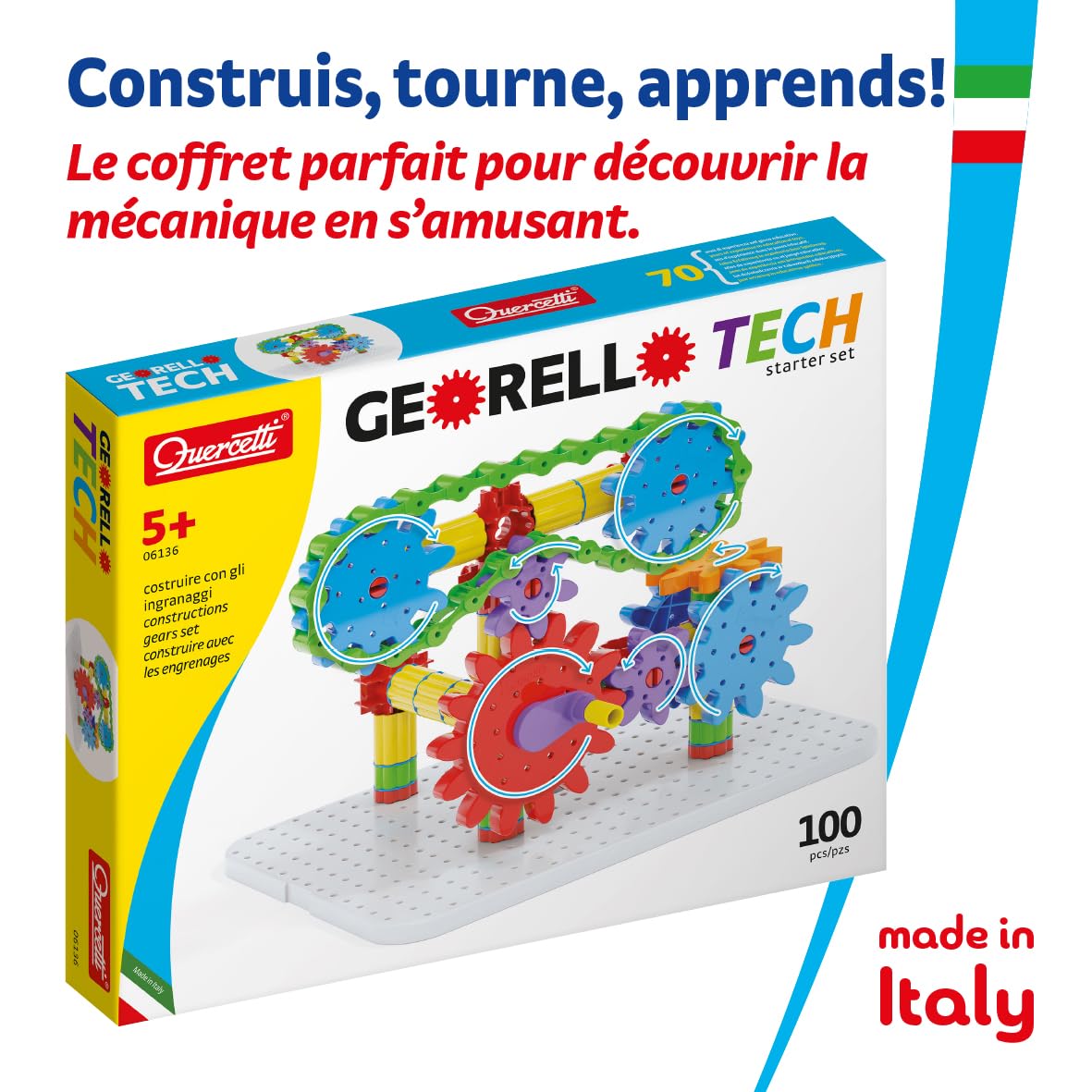 quercetti-georello-tech-starter-set-jeu-de-construction-m-canique-engrenages image 7