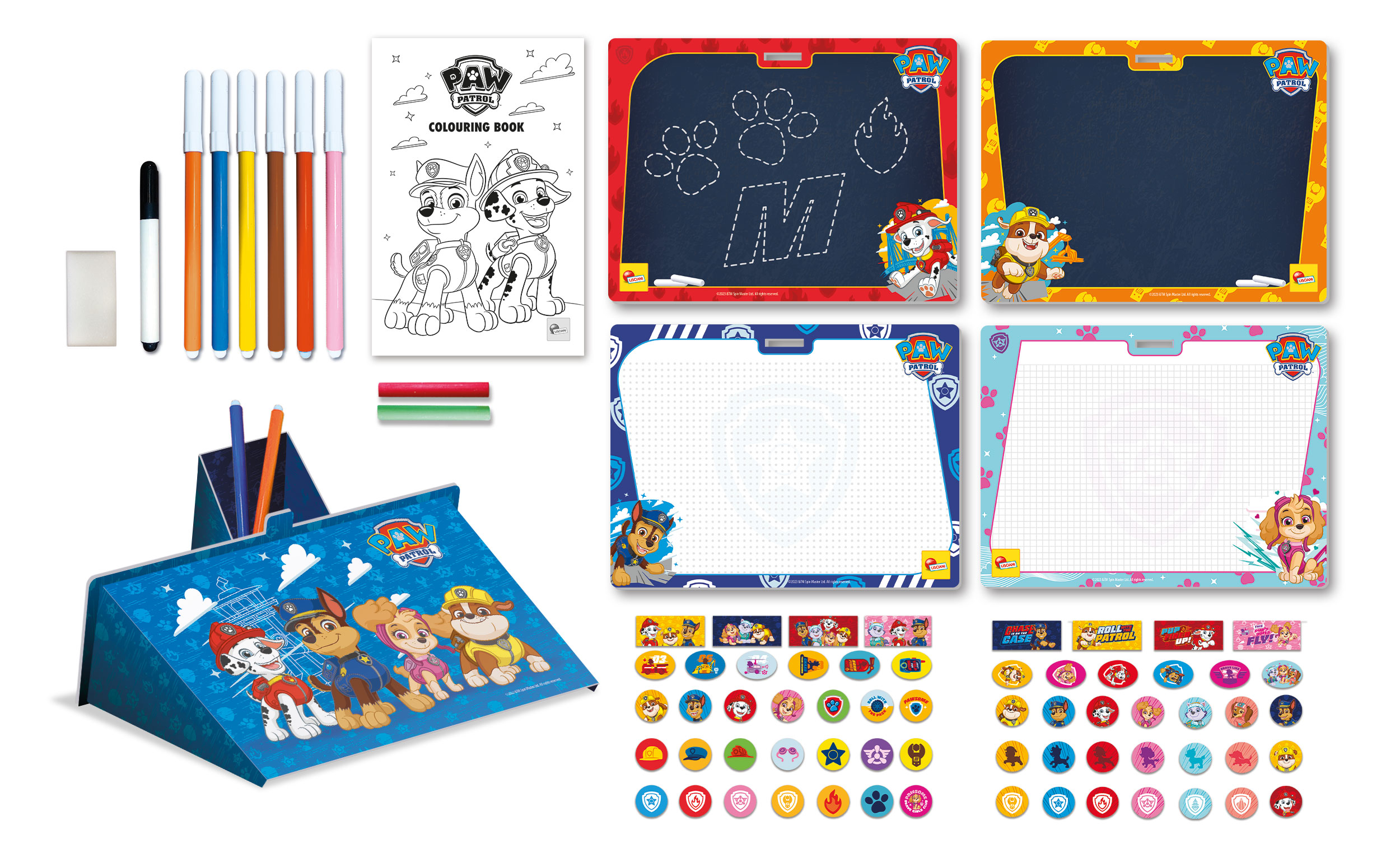 lisciani-paw-patrol-colouring-drawing-school-sac-dos-kit-dessin-pat-patrouille image 5