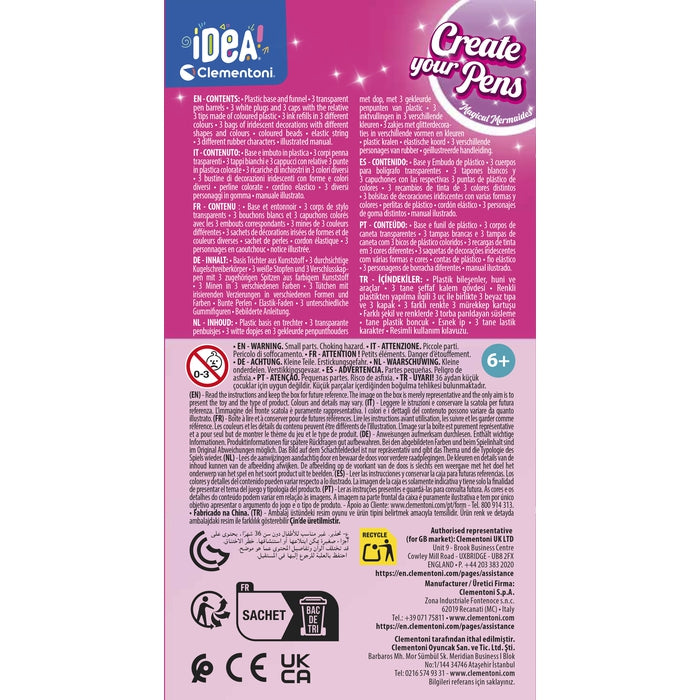 clementoni-idea-create-your-pens-magical-mermaids-kit-cr-atif-stylos-personnalis image 5