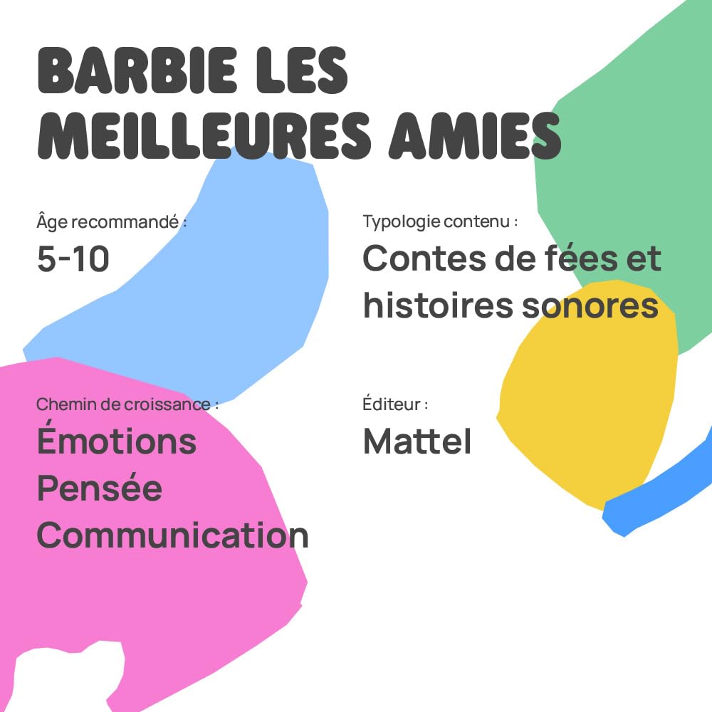 faba-personnage-sonore-barbie-les-meilleures-amies-conte-audio-5-10-ans image 5