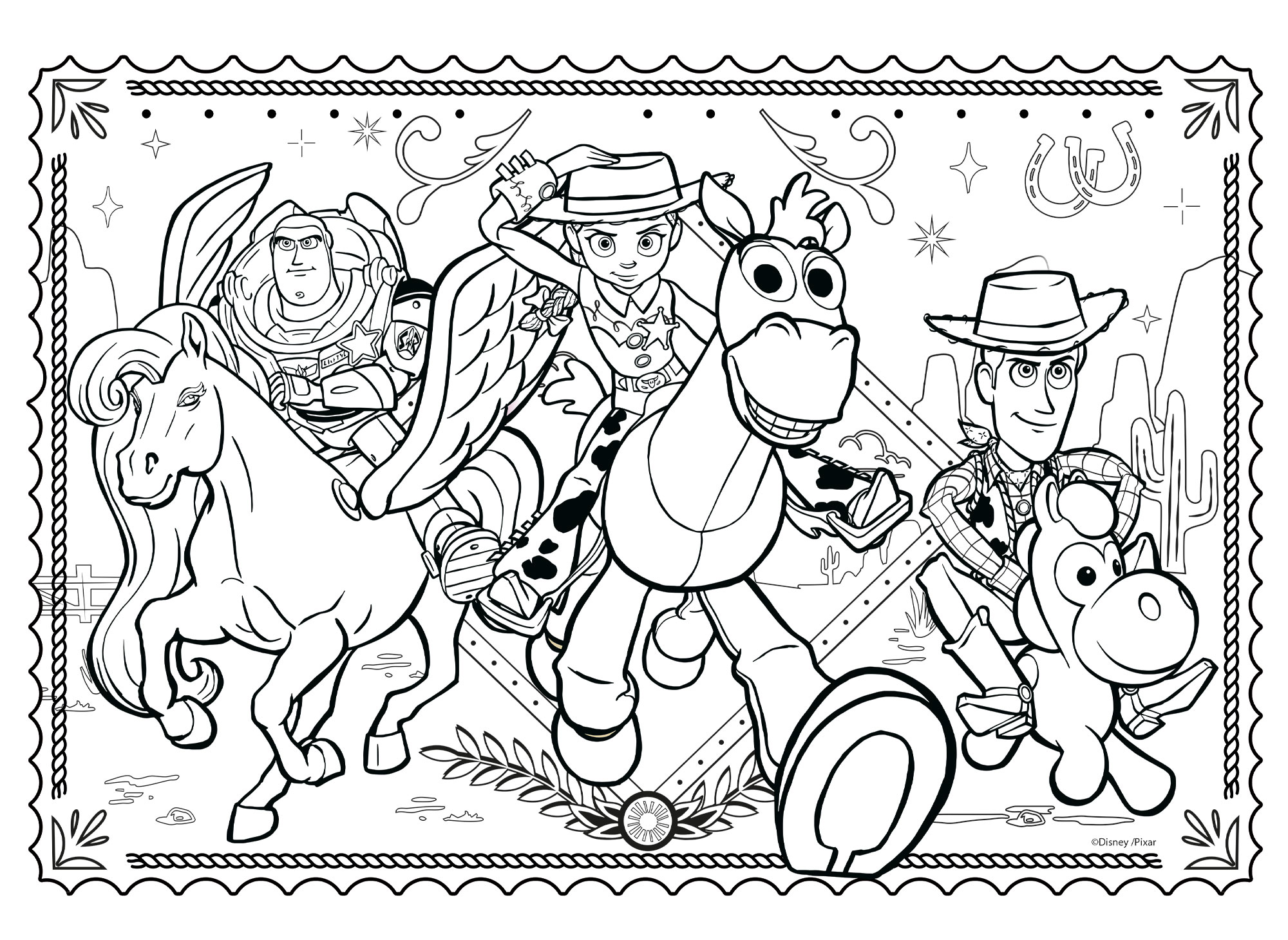 lisciani-disney-puzzle-df-maxifloor-4x48-toy-story-5-puzzle-coloriage image 6