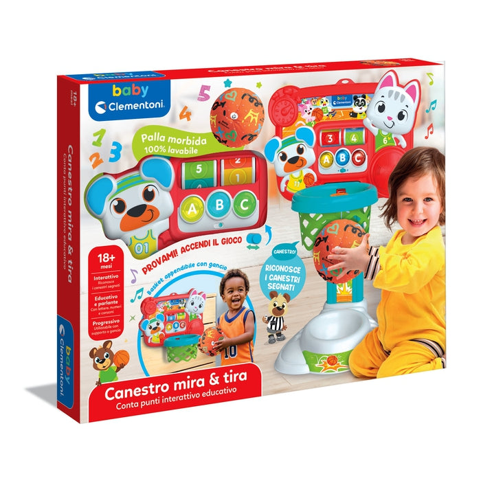 baby-clementoni-panier-mire-et-tire-interactif-avec-ballon image 2